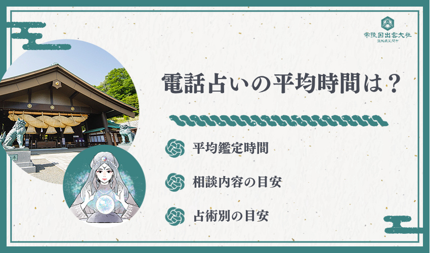 電話占いの平均時間