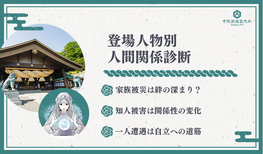 登場人物による大地震夢の意味【人間関係の暗示】