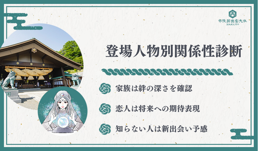 【登場人物別】家にいる人が示す人間関係の暗示