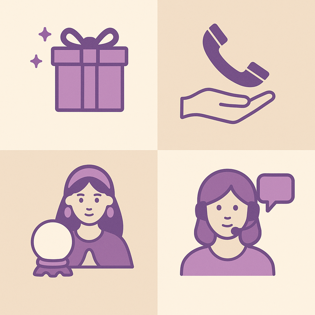 新規電話占いサイトのメリット図表